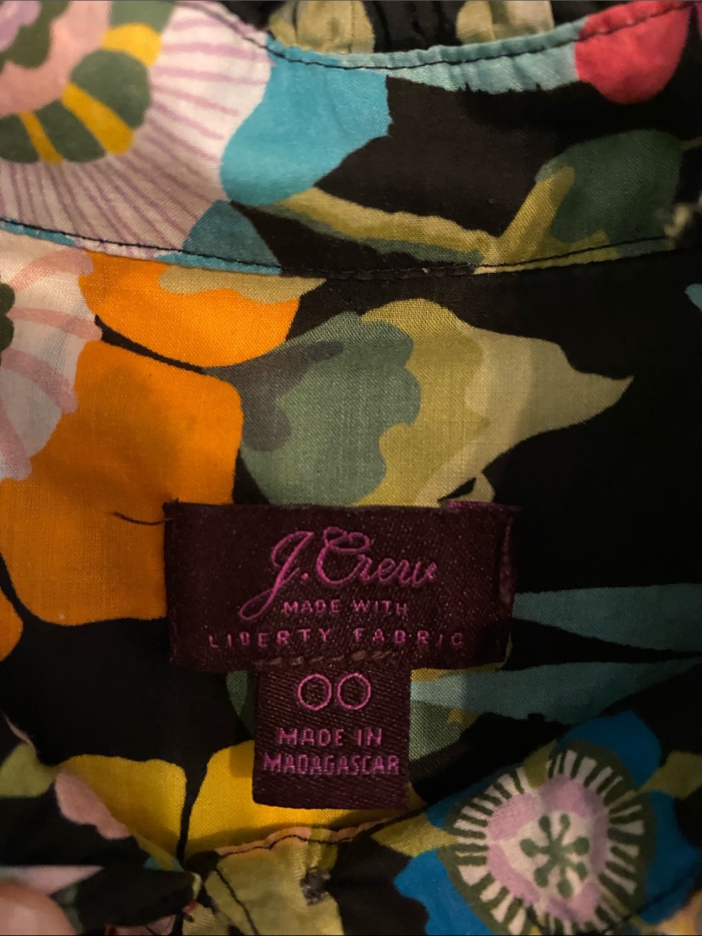 J. Crew Liberty Print Sleeveless Floral Top - Picture 2 of 6